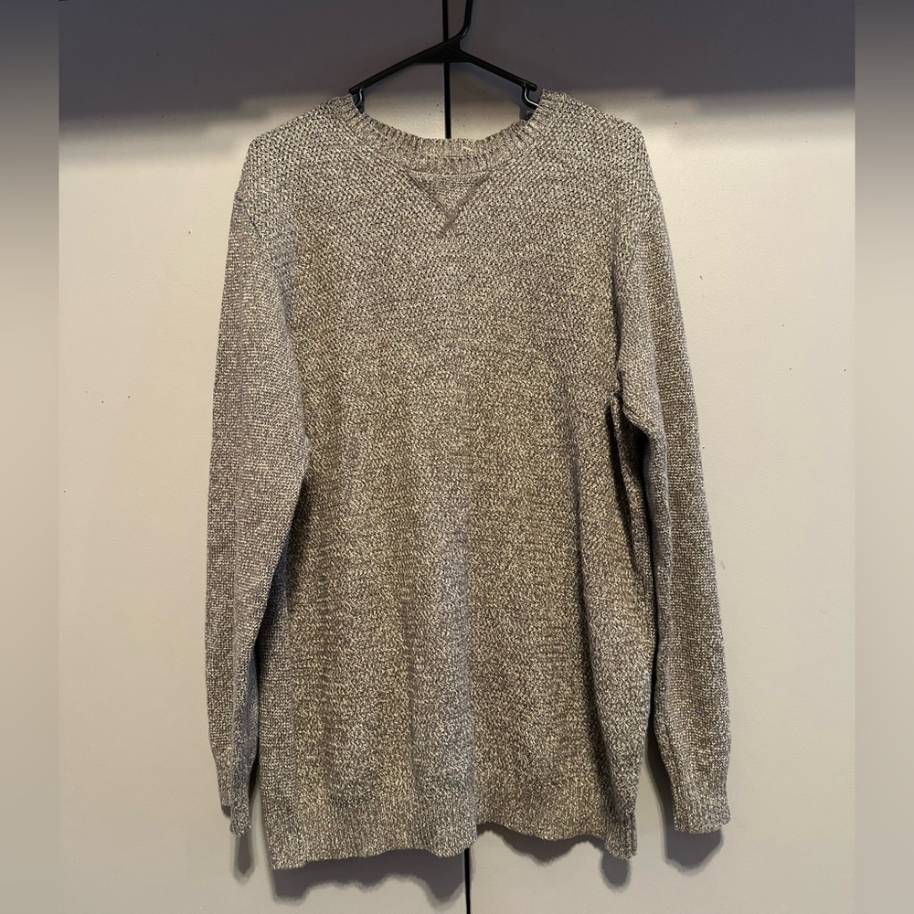 IZOD - Men’s Gray Slate Crewneck Knit Sweater (Size XL)